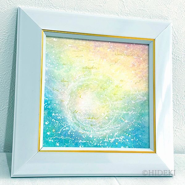 抽象画パステルアート さあ