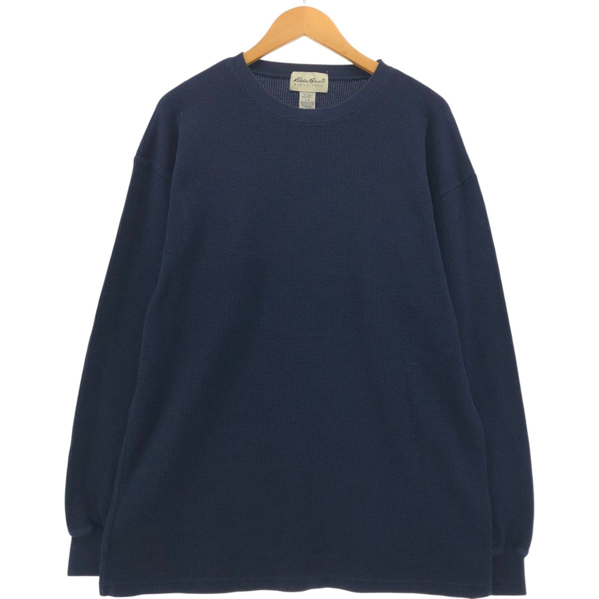古着 エディーバウアー Eddie Bauer サーマルロンT ワッフル メンズL 