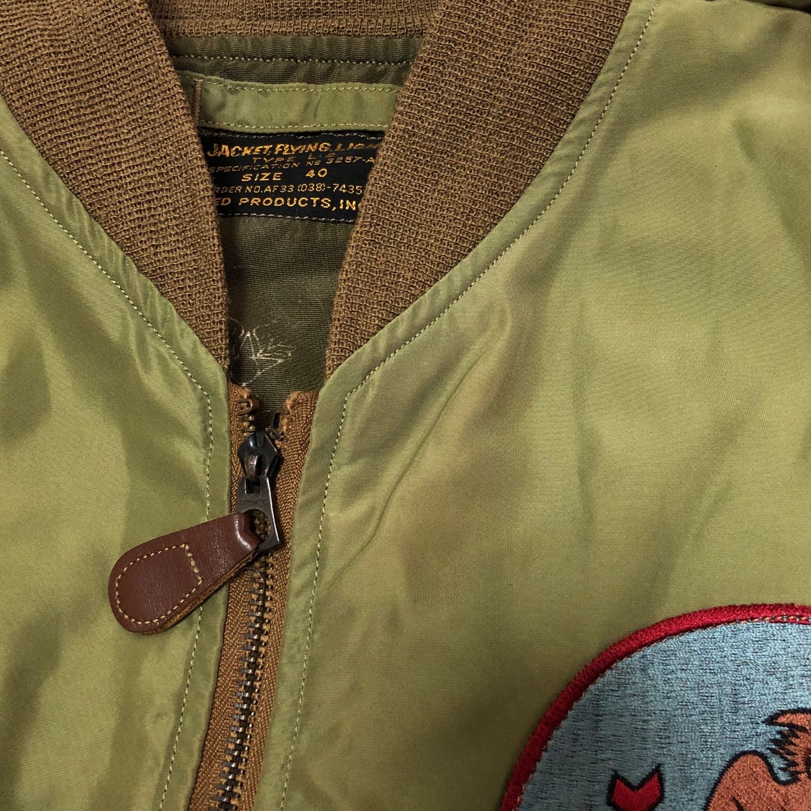 美品BUZZ RICKSON’S L-2 フライトジャケット カーキ　M相当 BUZZ RICKSON'S L-2 フライトジャケット 500着限定モデル M品番
