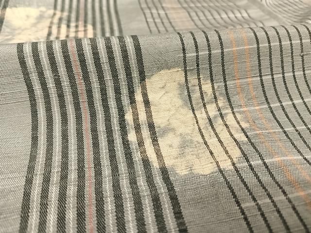 平和屋着物○上質な紬 鯉 正絹 逸品 AABA2659np