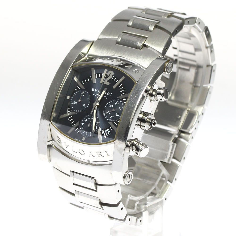 ジャンク BVLGARI アショーマ クロノ AA48SCH 自動巻き 時計 中古【AA48SCH】ブルガリ（BVLGARI） アショーマ クロノグラフ