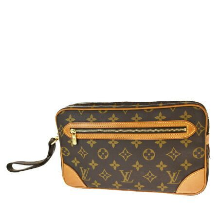 【中古】 ルイヴィトン LOUIS VUITTON マルリードラゴンヌ GM クラッチバッグ セカンド モノグラム レザー M51825 31MH816