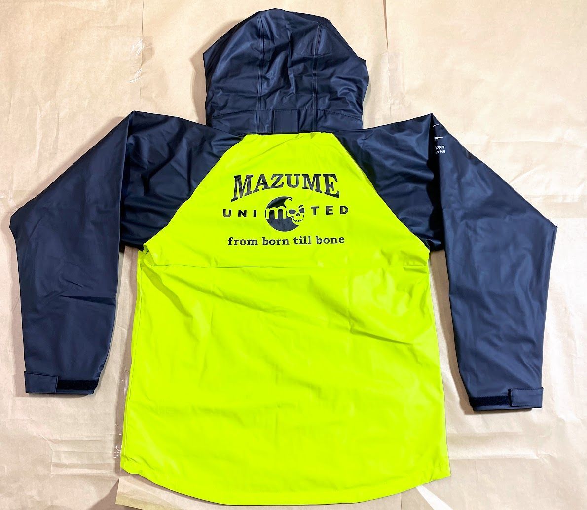 mazume Lサイズ レインウェア 青 マズメ mazume フリーレインジャケット LL ブルー : ナチュラム