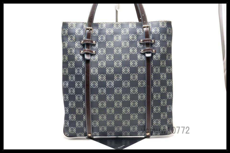 希少】LOEWE ロエベ ビジネスバッグ アナグラム レザー ブラック 希少