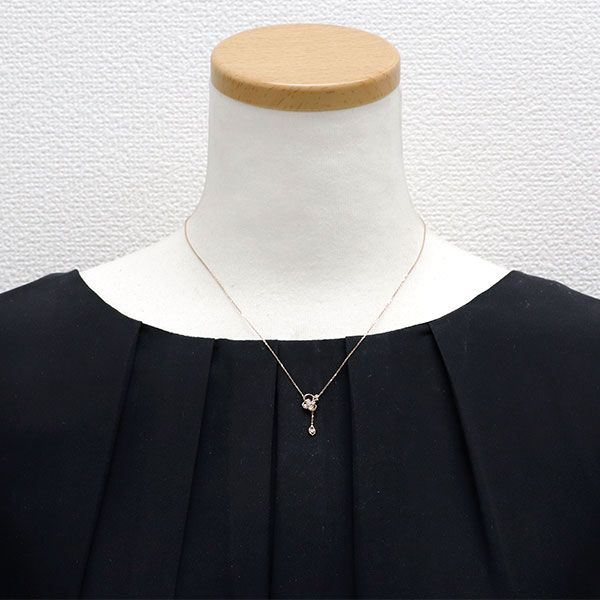 ヴァンドーム青山 K18PG ダイヤモンド ペンダントネックレス