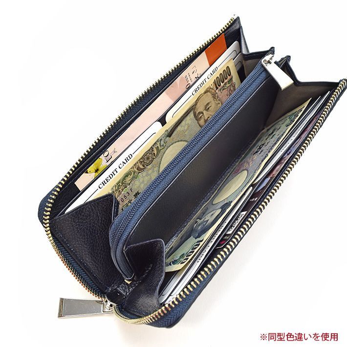 パイソン L字ファスナー 長財布 マット 薄い 軽い 本革 ヘビ革