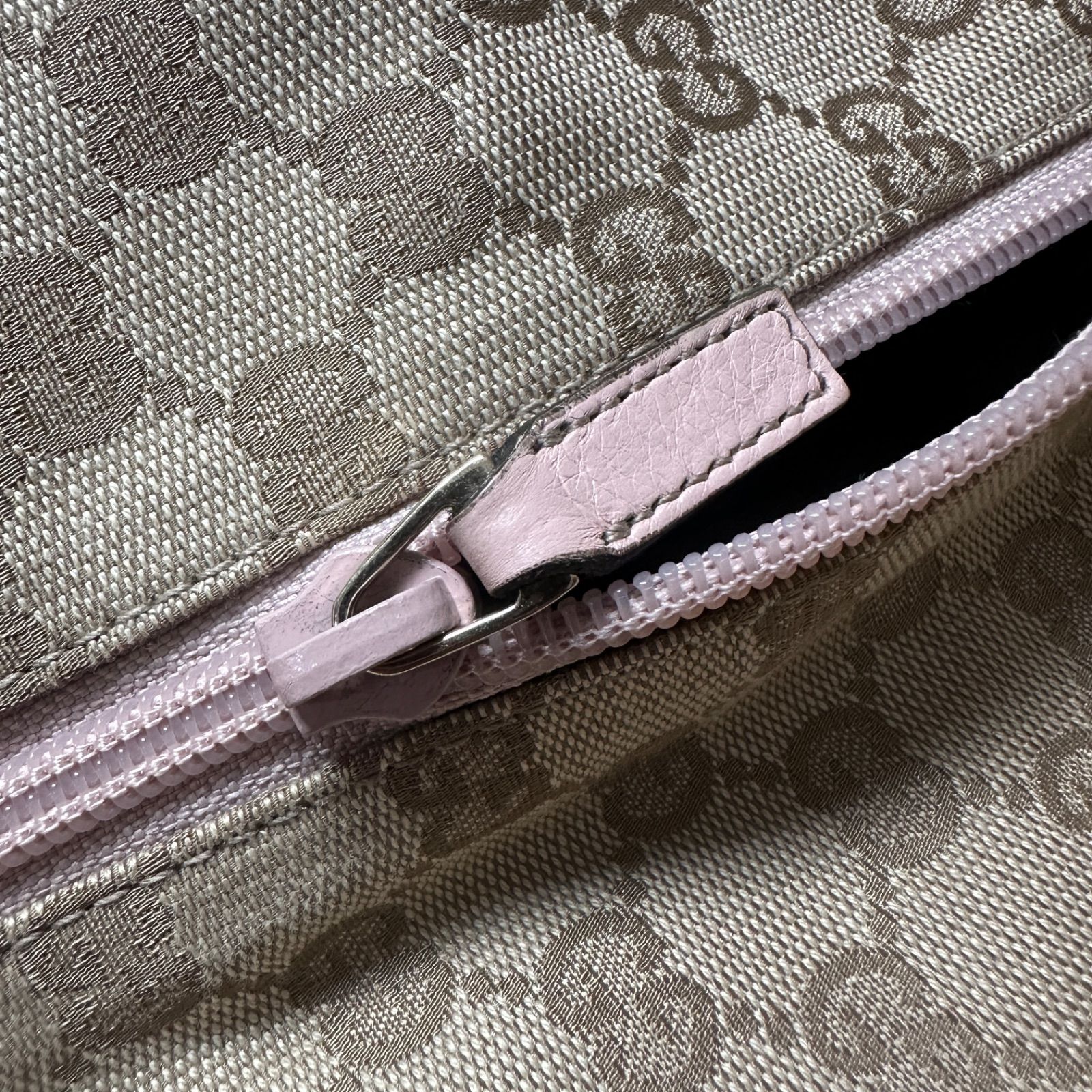 OLD GUCCI オールドグッチ シェリーライン GG柄 PVC×レザー