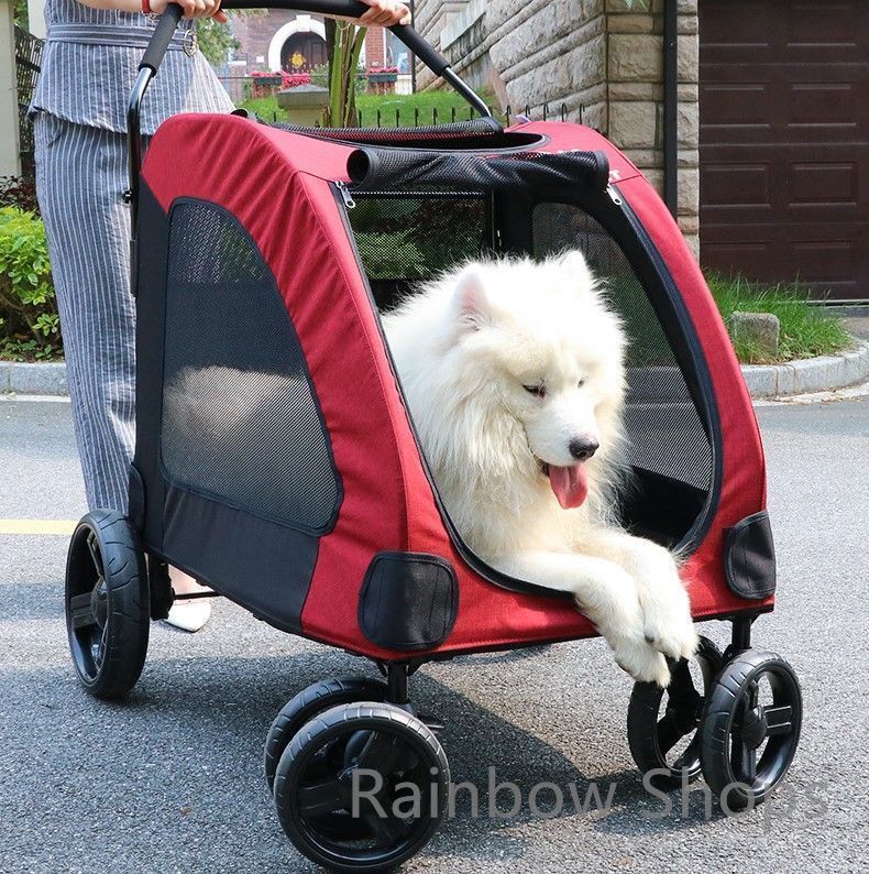 ペットキャリー ペットカー ペットバギー 犬猫兼用 大きいサイズ 大型犬対応 通気性 高品質 リード付き 安全 安心 通院 お出かけ 散歩 旅行 外出 頑丈 犬 猫 小型犬 中型犬 大型犬 ペット用品 ケージ バッグcp58