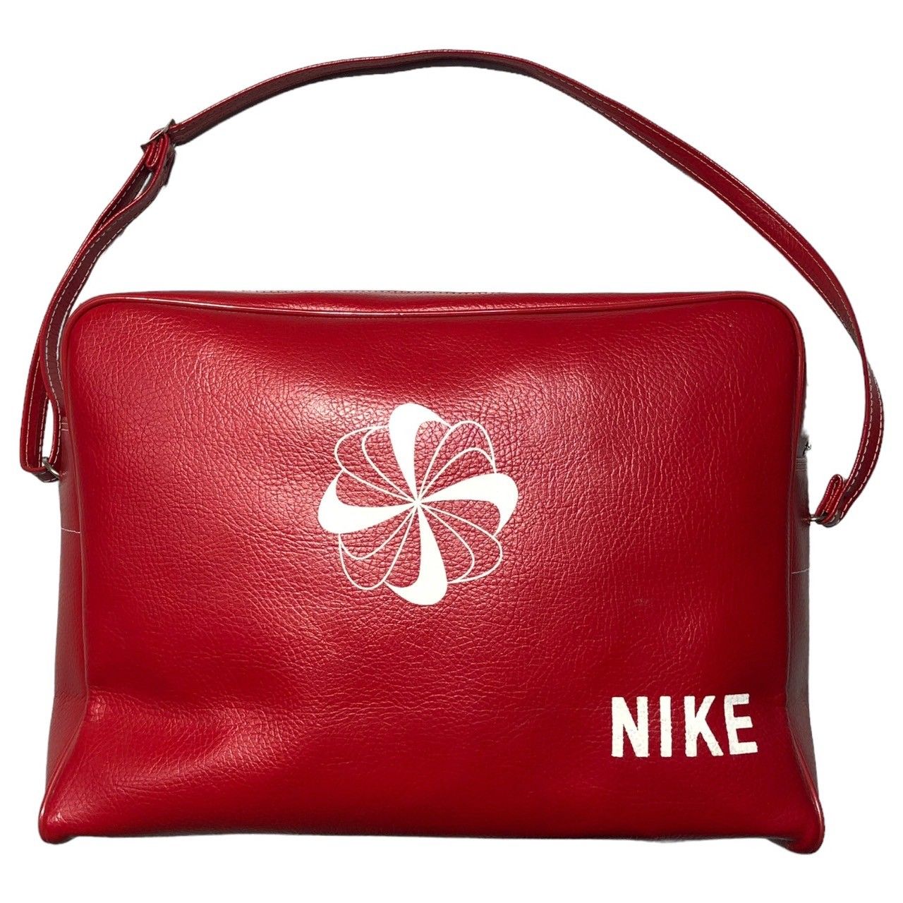 NIKE(ナイキ) 70's vintage windmill logo bag 70年代 ヴィンテージ 風車 ロゴ バッグ レッド×ホワイト  スポーツ ショルダー オリジナル 70年代 - メルカリ