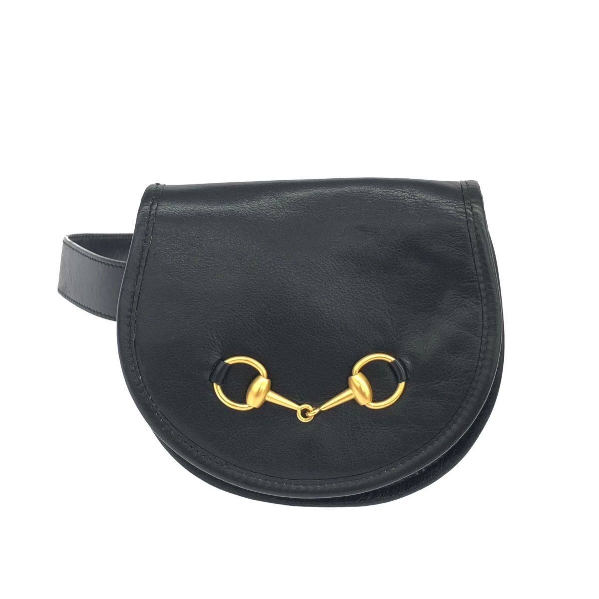 GUCCI グッチ ウエストバッグ ホースビット ヴィンテージ ブラック 