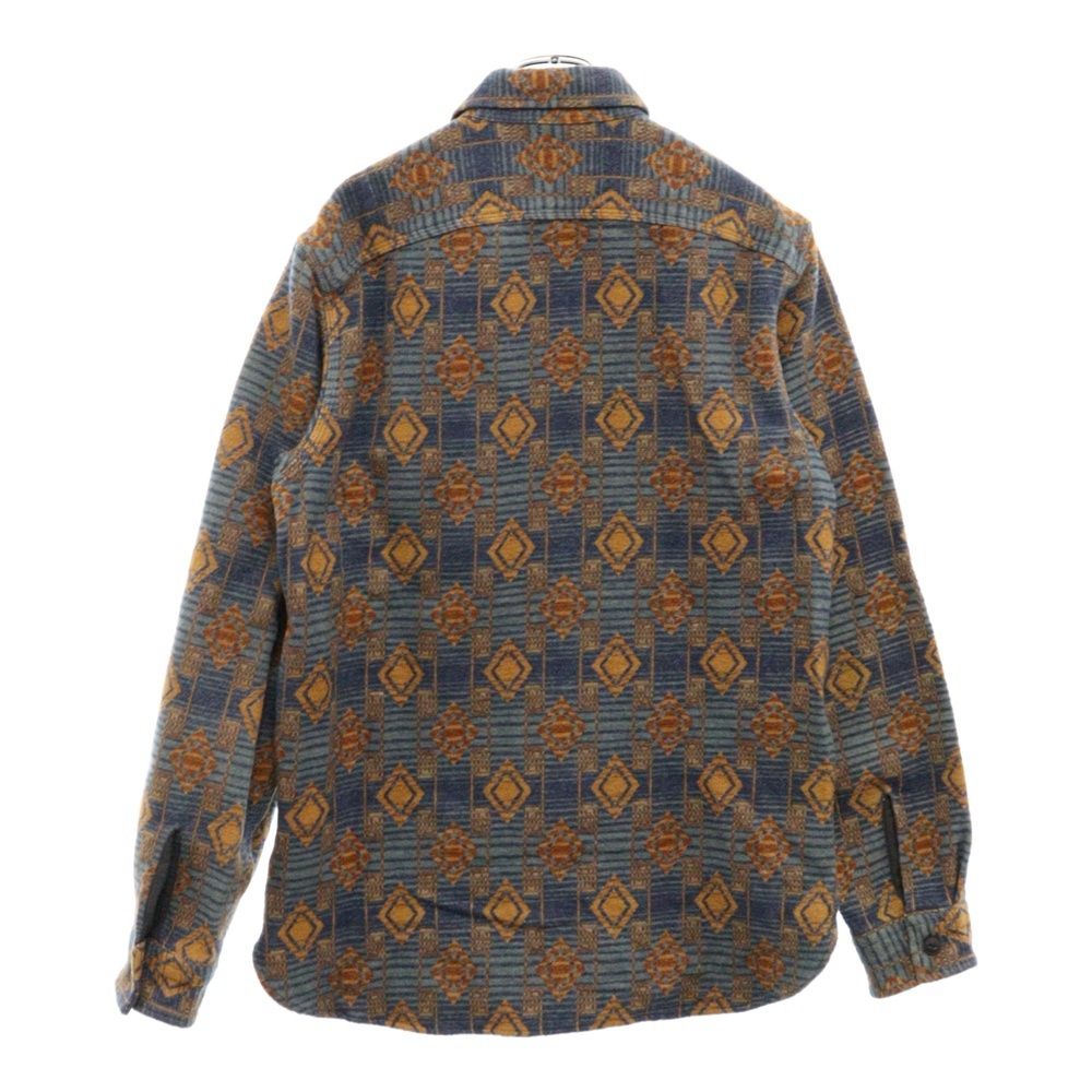 RRL (ダブルアールエル) ネイティブ ジャガード 長袖シャツ ブルー