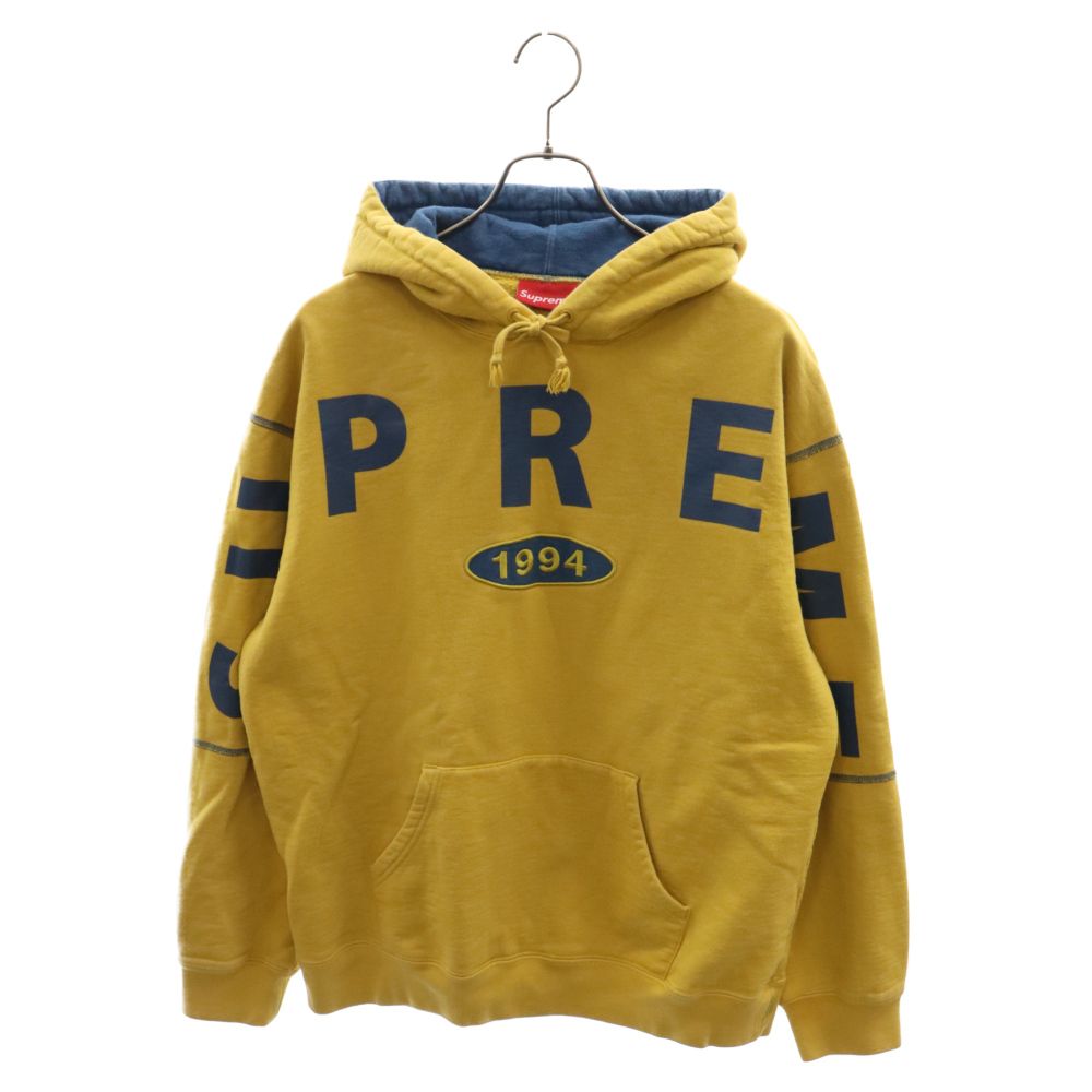 SUPREME (シュプリーム) 19AW Spread Logo Hooded Sweatshirt スプレッド ロゴ プルオーバー スウェット  パーカー イエロー - メルカリ