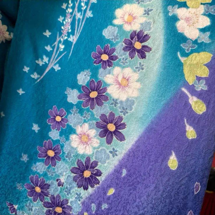 古典柄 銀駒刺繍