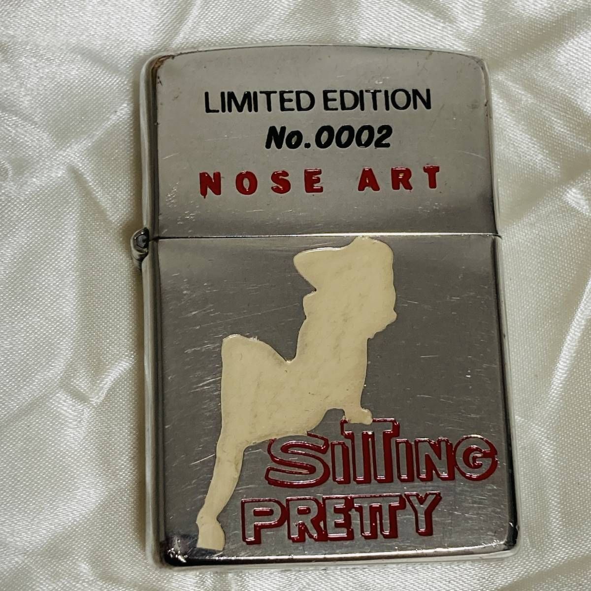 ZIPPO ジッポ オイルライター 1995年 NOSE ART SITTING PRETTY LIMITED 