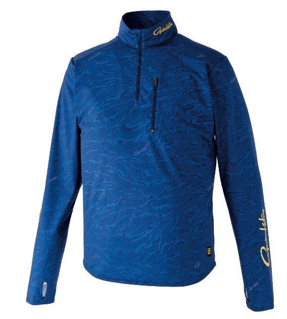 がまかつ NO FLY ZONE(R) ジップシャツ GM-3728 ネイビー Lサイズ / ウェア gamakatsu がまかつ NO FLY ZONE(R) ジップシャツ GM-3728 ネイビー Lサイズ