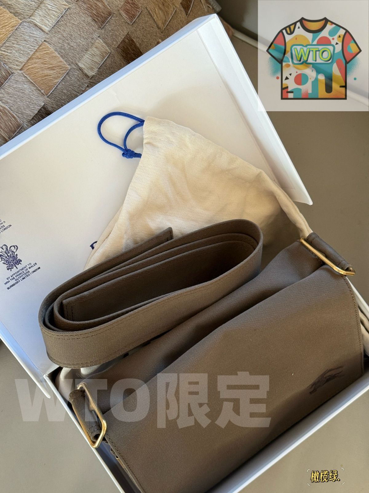 今日WTO】Burberry バーバリー キャンバスショルダーバッグ