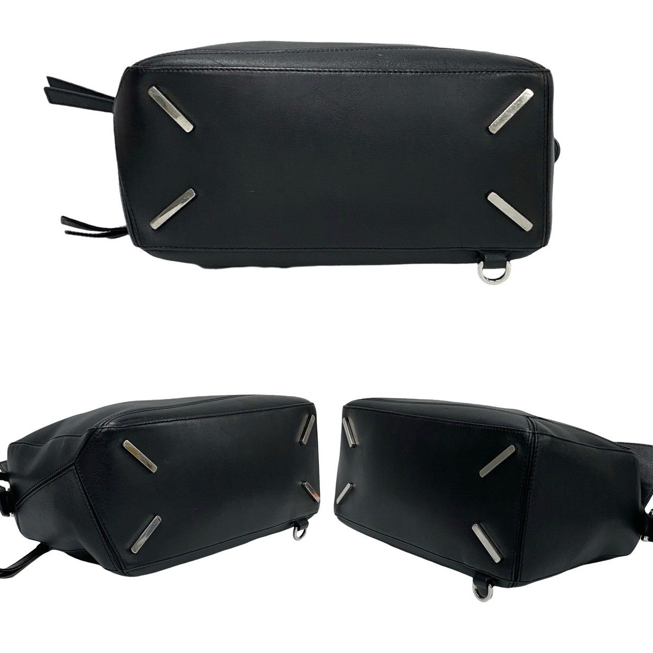 【極美品】ロエベ　パズルバッグ　ミディアム　2way アナグラム　レザー　黒 極 美品 希少品 LOEWE ロエベ パズルバック ミディアム