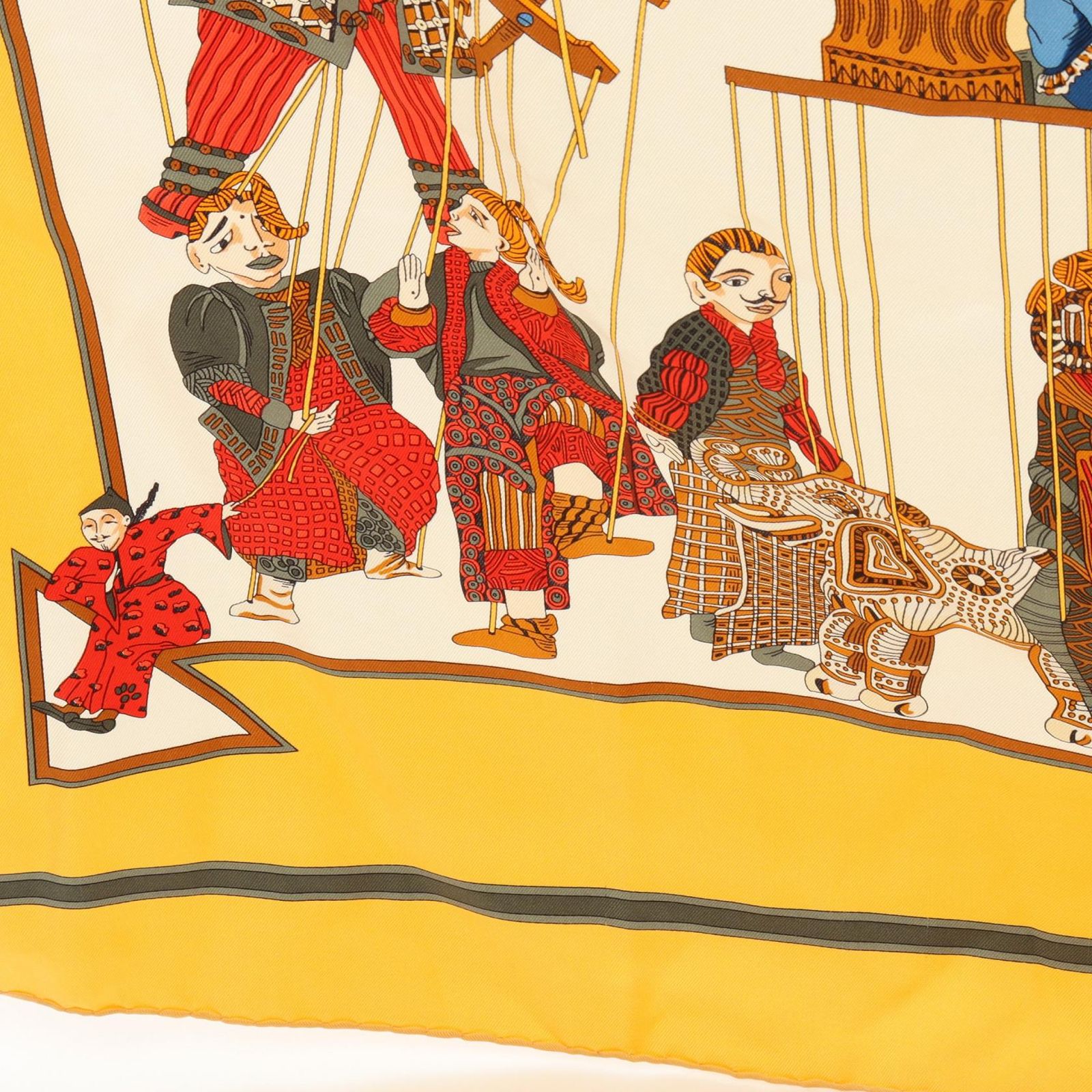 エルメス HERMES スカーフ カレ90 LE TEMPS des MARIONNETTES