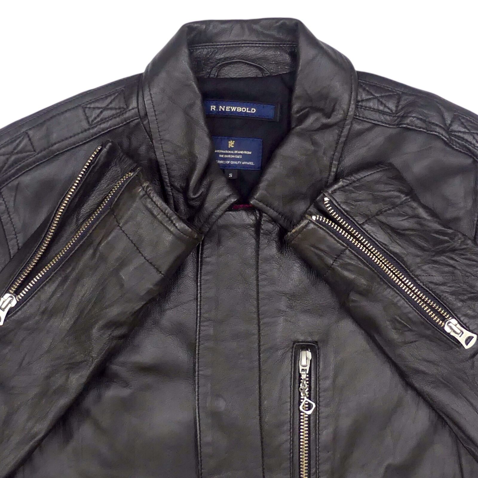 R.NEW BOLD アールニューボールド ライダースジャケット S 本革