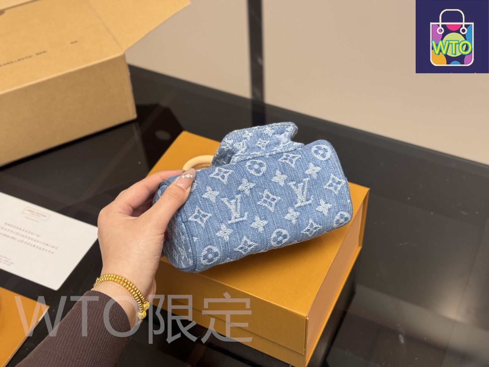 今日特価】Louis Vuitton Nano Speedy Denim ルイ ヴィトン