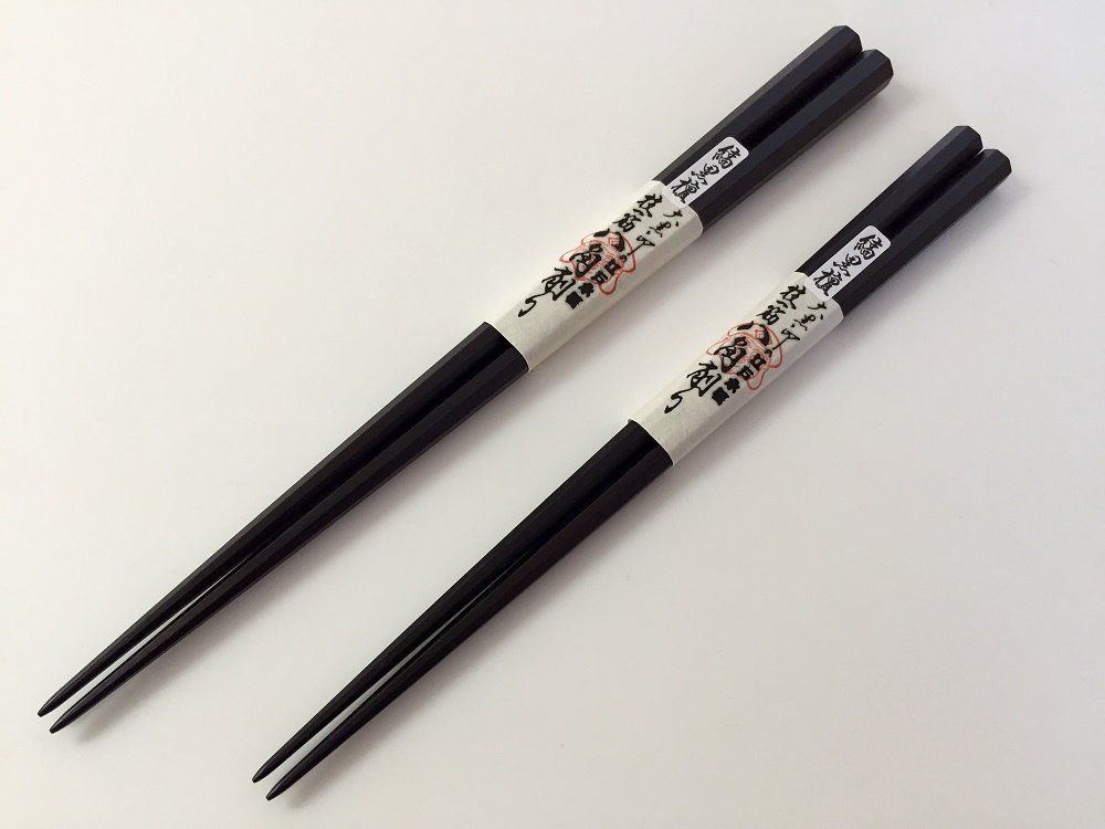 お箸大黒屋 江戸木箸 八角箸 上縞黒檀 大サイズ