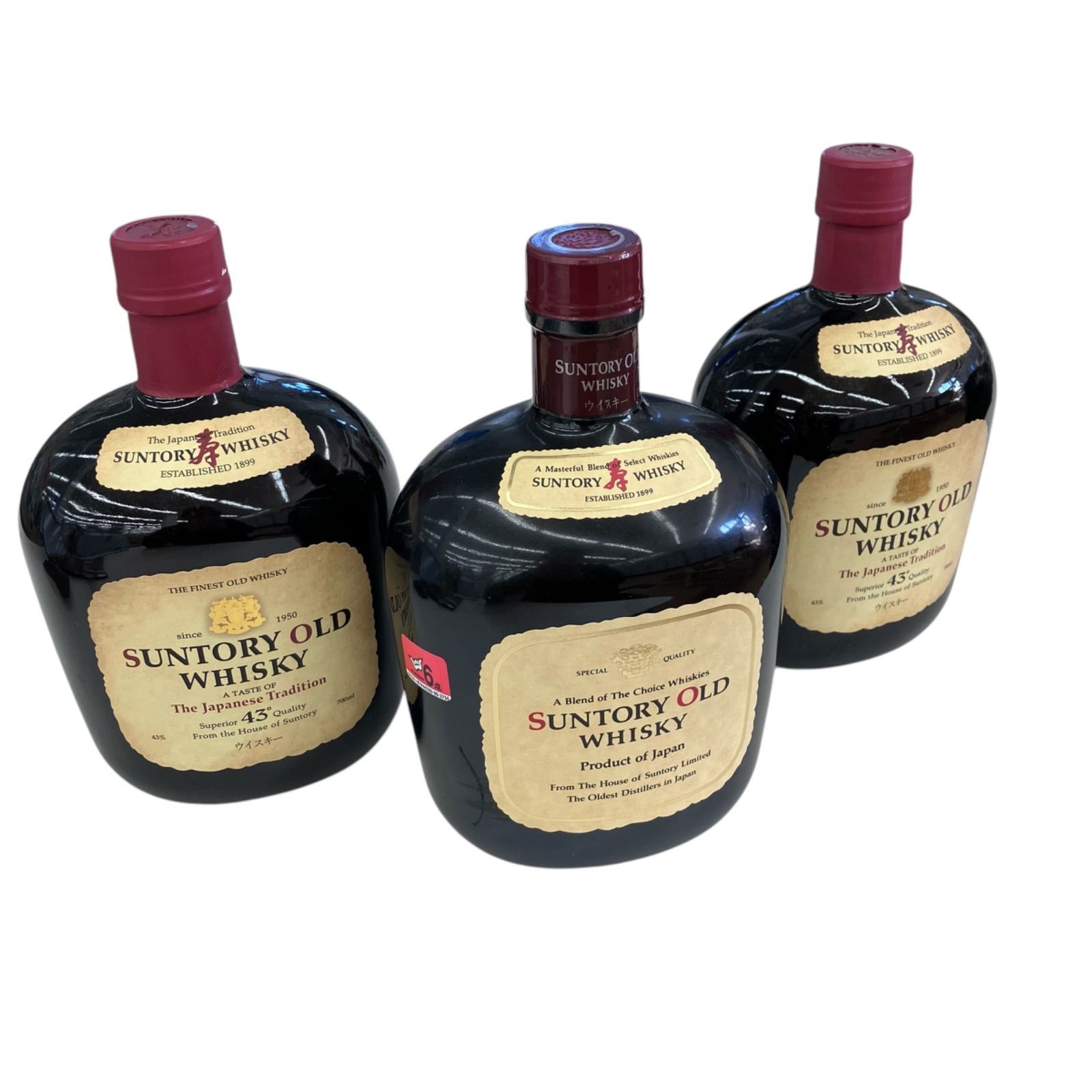 186000 サントリー オールド ウイスキー 43% 700ml~750ml 3本 186000 サントリー オールド ウイスキー 43% 700ml~750ml 3本