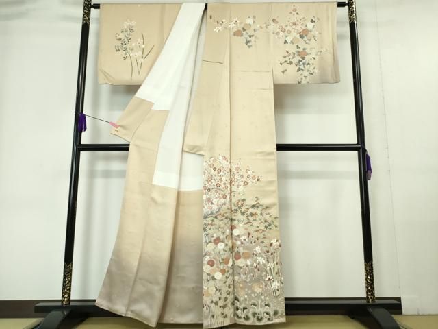 平和屋着物＃道行コート　舞桜文　正絹　逸品　CAAT5601id 平和屋着物＃道行コート 舞桜文 正絹 逸品 CAAT5601id