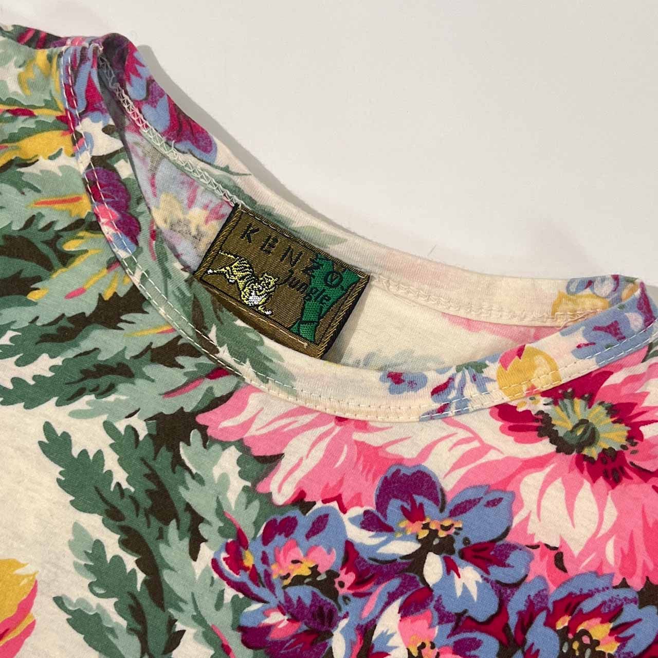 KENZO JUNGLE イタリア製 花柄 レーヨントップス M