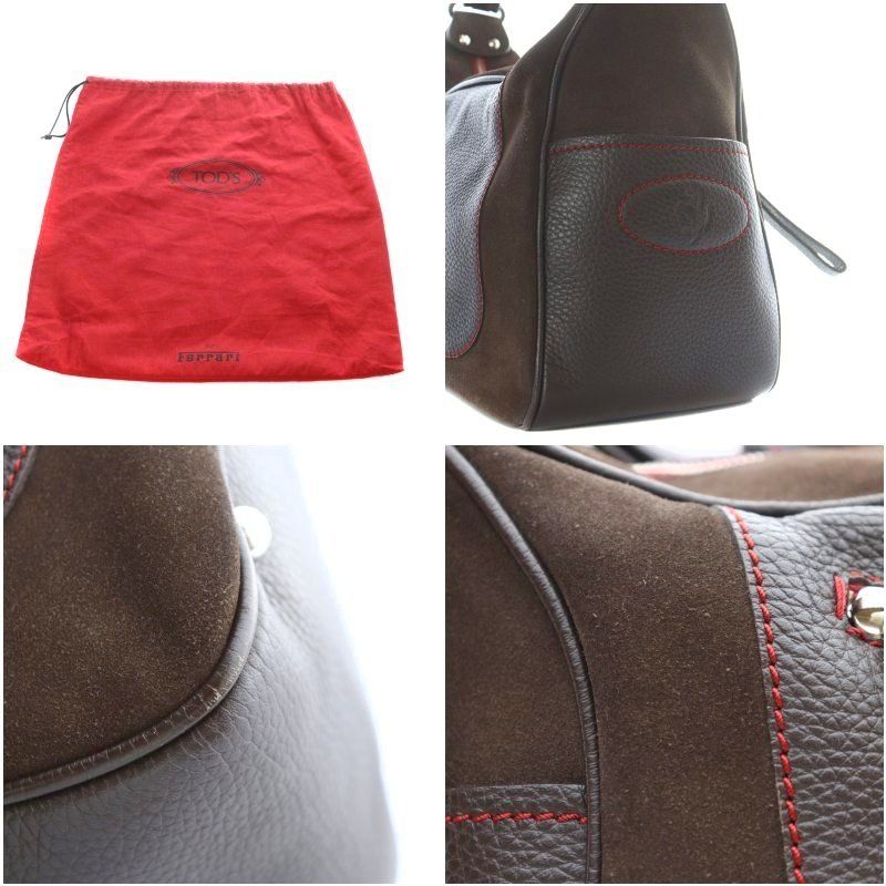 トッズ TOD'S For Ferrari フェラーリ ワンショルダーバッグ