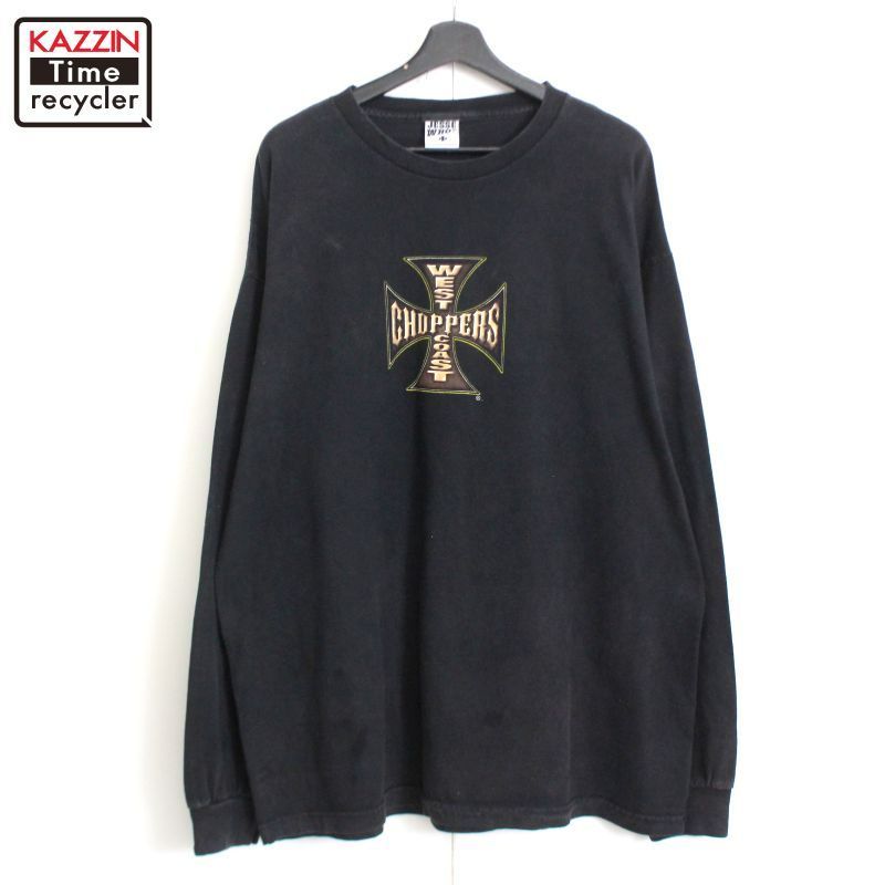 00s WEST CHOPPERS COAST 袖プリント 長袖Ｔシャツ メンズ 表記XXLサイズ