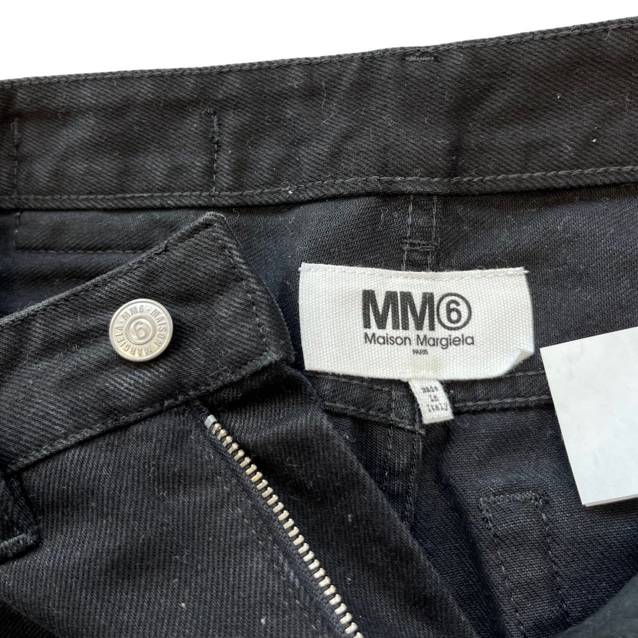 MM6  CONTRAST PANEL RELAXED JEANSウエスト35cm