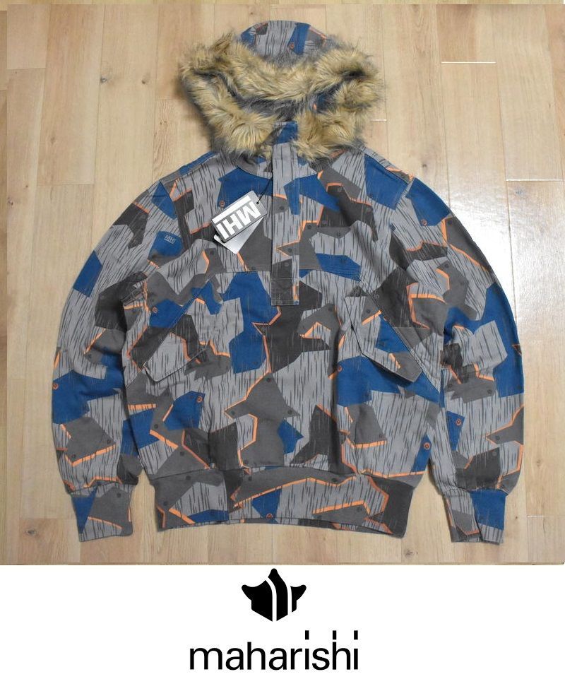 デッドストック】新品 MHI × DEUS カモフラ スウェット パーカー M 