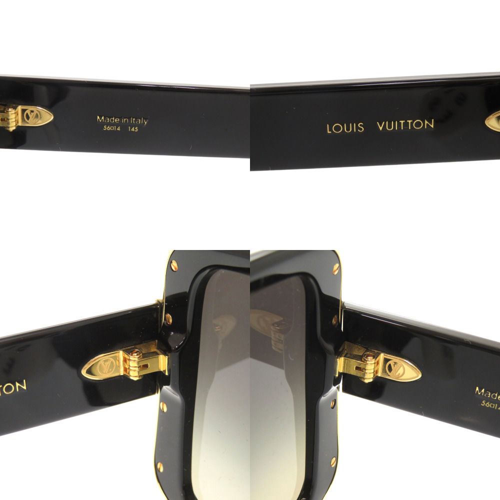 美品 ルイ ヴィトン LV ムーン スクエア Z1664E プラスチック ブラック