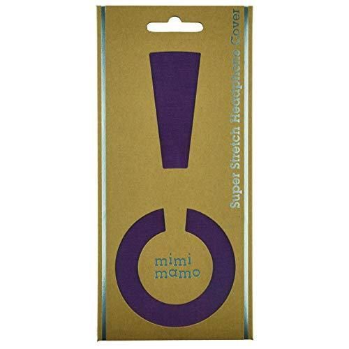 傷んだイヤーパッドが復活 mimimamo スーパーストレッチヘッドホンカバー L パープル 各機種への対応はメーカーHPのヘッドホン対応表