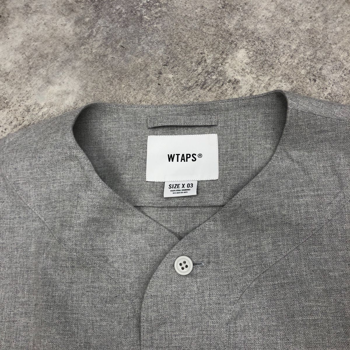 WTAPS LEAGUE ダブルタップス リーグ SS COTTON TWILL WTVUA コットン ツイル 半袖 シャツ カットソー メンズ  GRAY グレー SIZE03 Lサイズ相当 231TQDT-SHM03