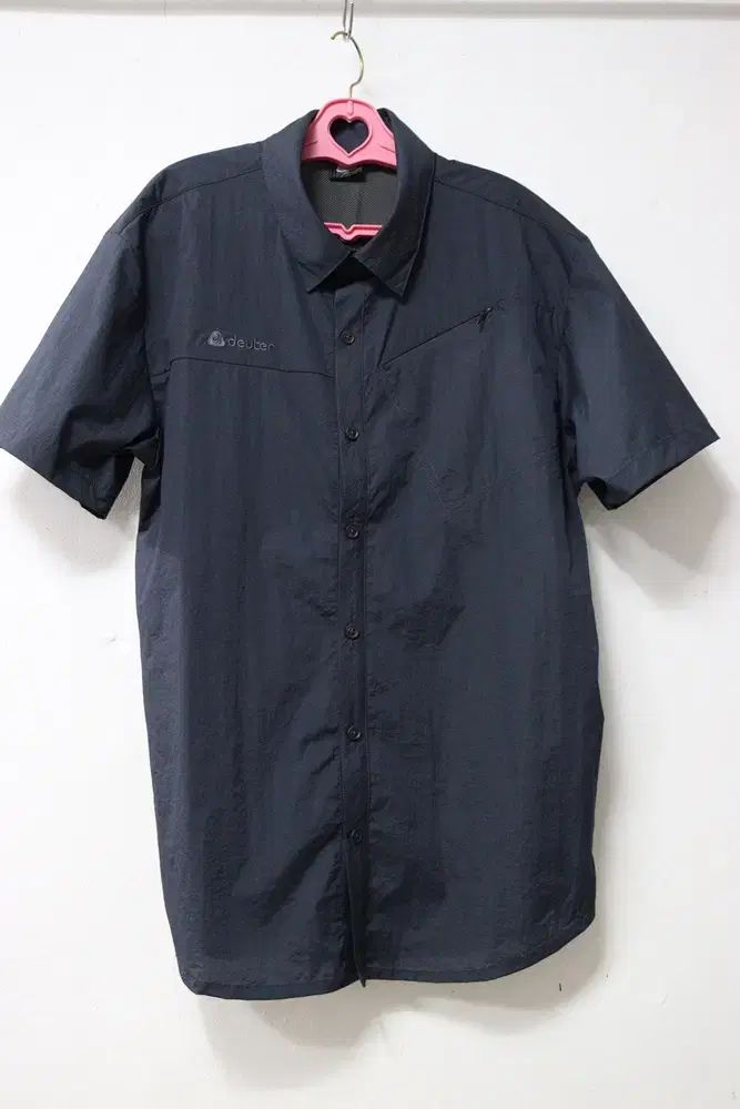 【雷市場（ポンジャン）商品韓国直送】102 ドイター 超軽量 半袖 カラー シャツ メンズ 100 （ L ） ネイビー/ウェアハウスギャラリー
