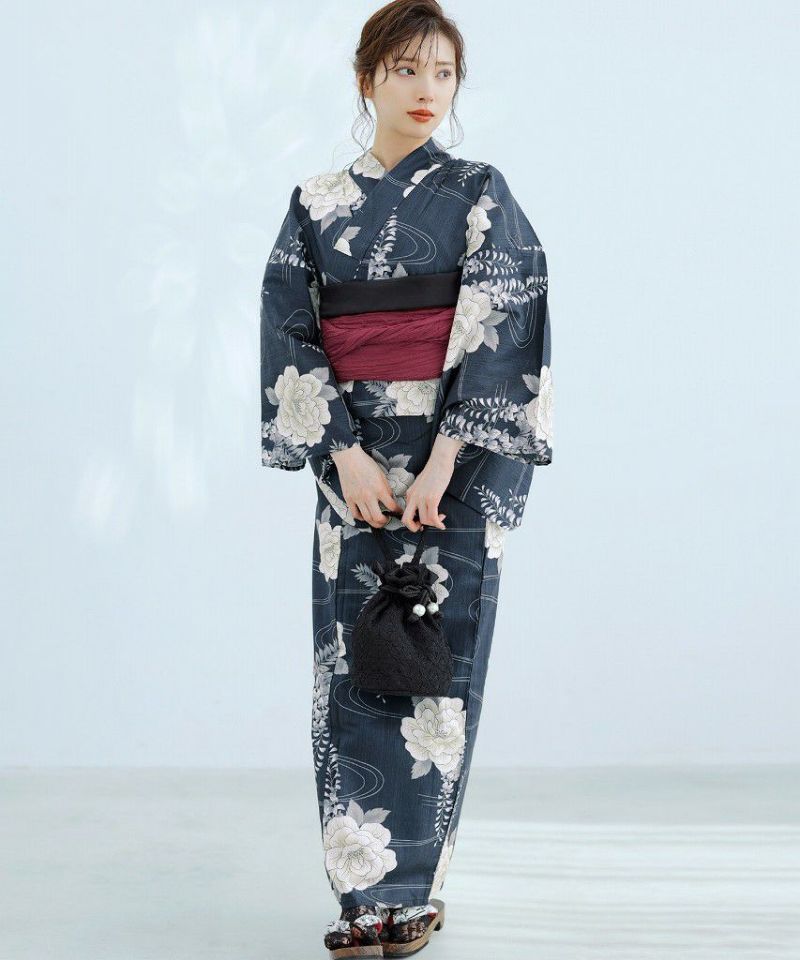 凪の藤ながれ dita Dita ディータ 5点セット 浴衣 帯 下駄 足袋 Amazon.co.jp: Dita 浴衣5点セット 凪の藤ながれディータ 高級