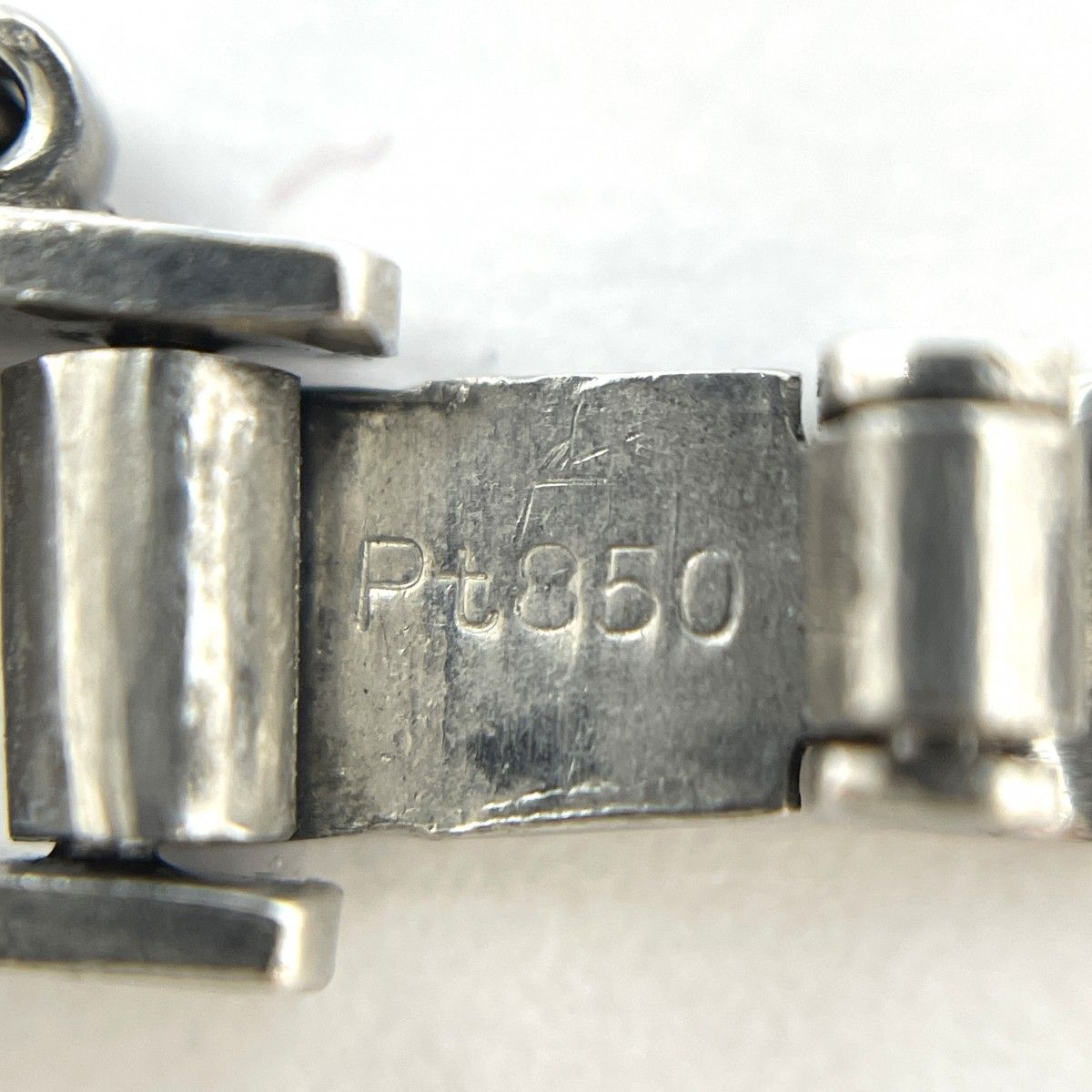 5khe003】喜平 ブレスレット Pt850 プラチナ 2面 シングル 21.3cm 18.3  