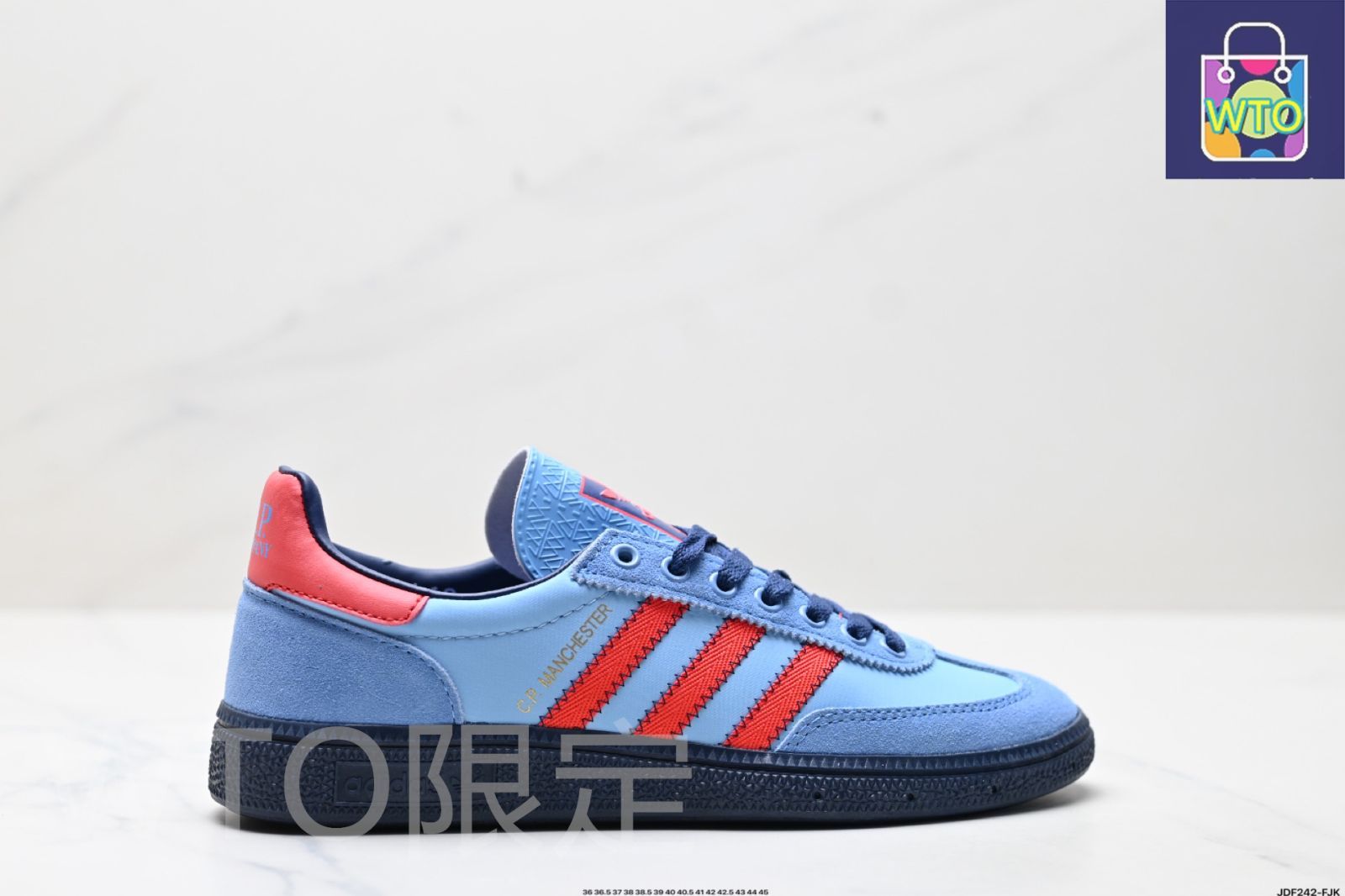アディダス 公式オリジナルバージョンの Handball Spezial アディダスのクラシックモデルで ヴィンテージなレトロスタイルのカジュアルスケートシューズです-WTO輸入3