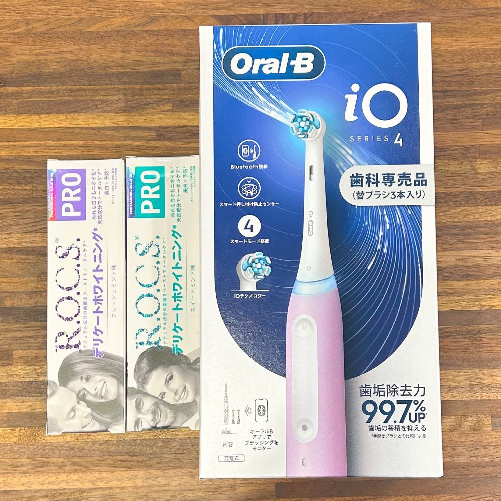 OralB オーラルB 電動ブラシ iO4 セット ロックスプロ デリケートホワイトニング2本付