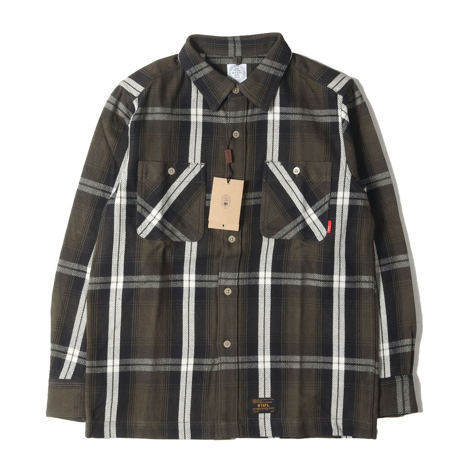 新品 WTAPS ダブルタップス シャツ サイズ:M ヘビー チェック