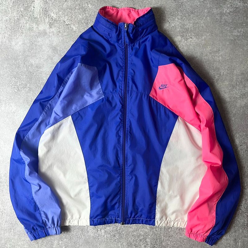 90s NIKE 初期 銀タグ フルジップ ナイロン ジャケット L / 90年代