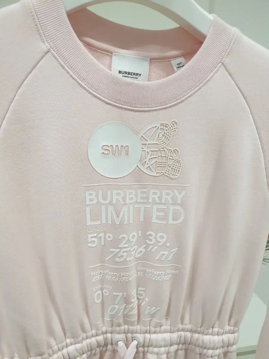 オーダー Burberry Kids(バーバリーキッズ) テディベア ピンク ワンピース