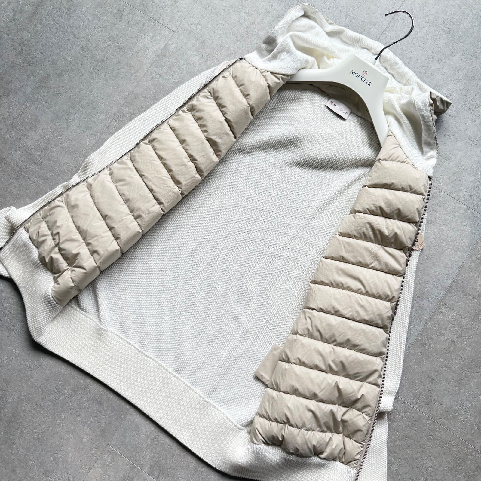 極美品 MONCLER モンクレール ニットダウンパーカー CARDIGAN TRICOT 