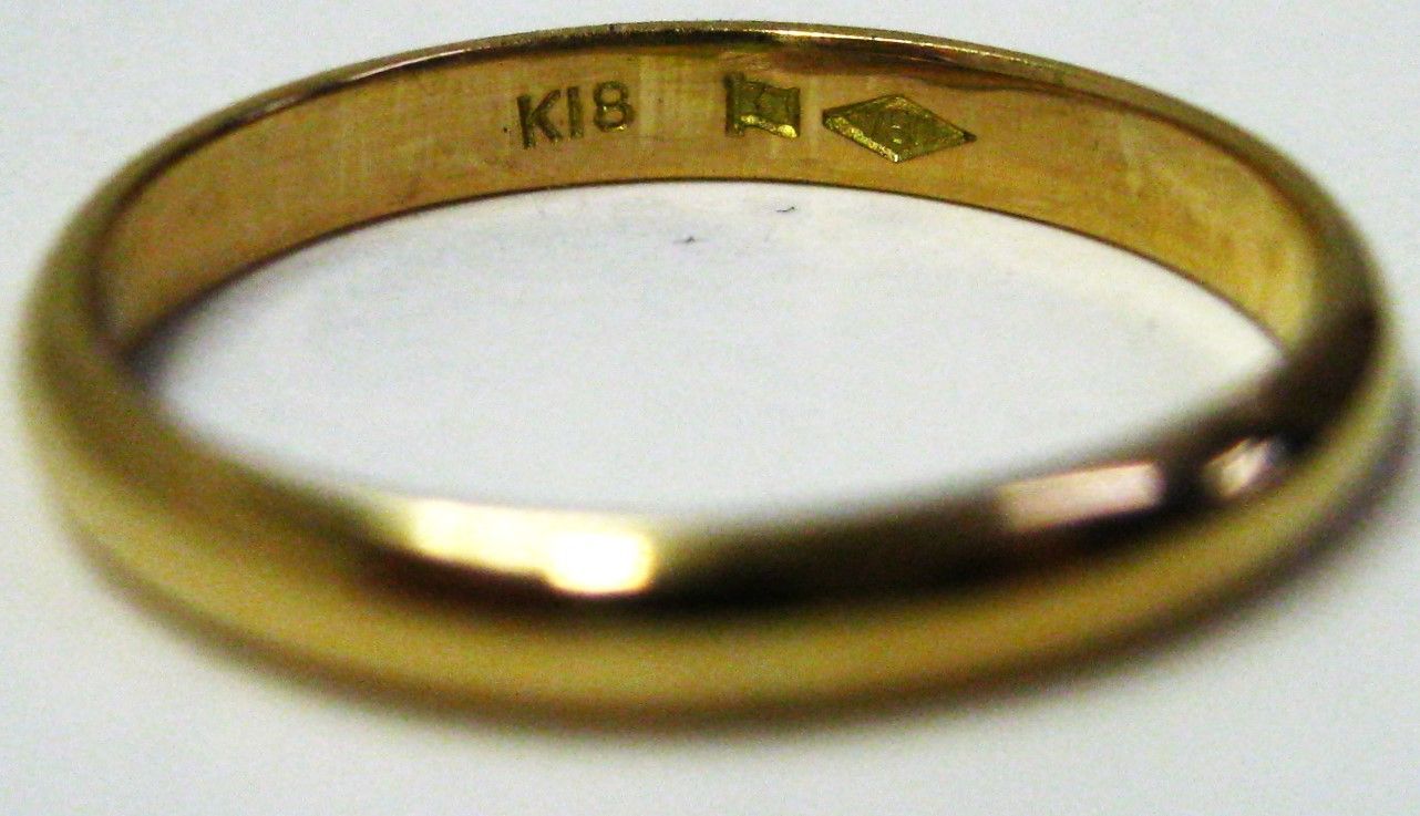 K18 18金 マリッジ リング 甲丸 サイズ＃12 結婚指輪　e K18 18金 マリッジ リング 甲丸 サイズ＃12.5 結婚指輪 e - メルカリ