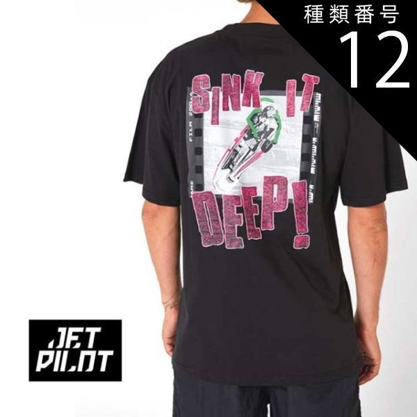 種類12：PUR/XL 【JETPILOT/ジェットパイロット】S23503 SINK IT TEE メンズ Tシャツ 半袖 レトロ ロゴTEE