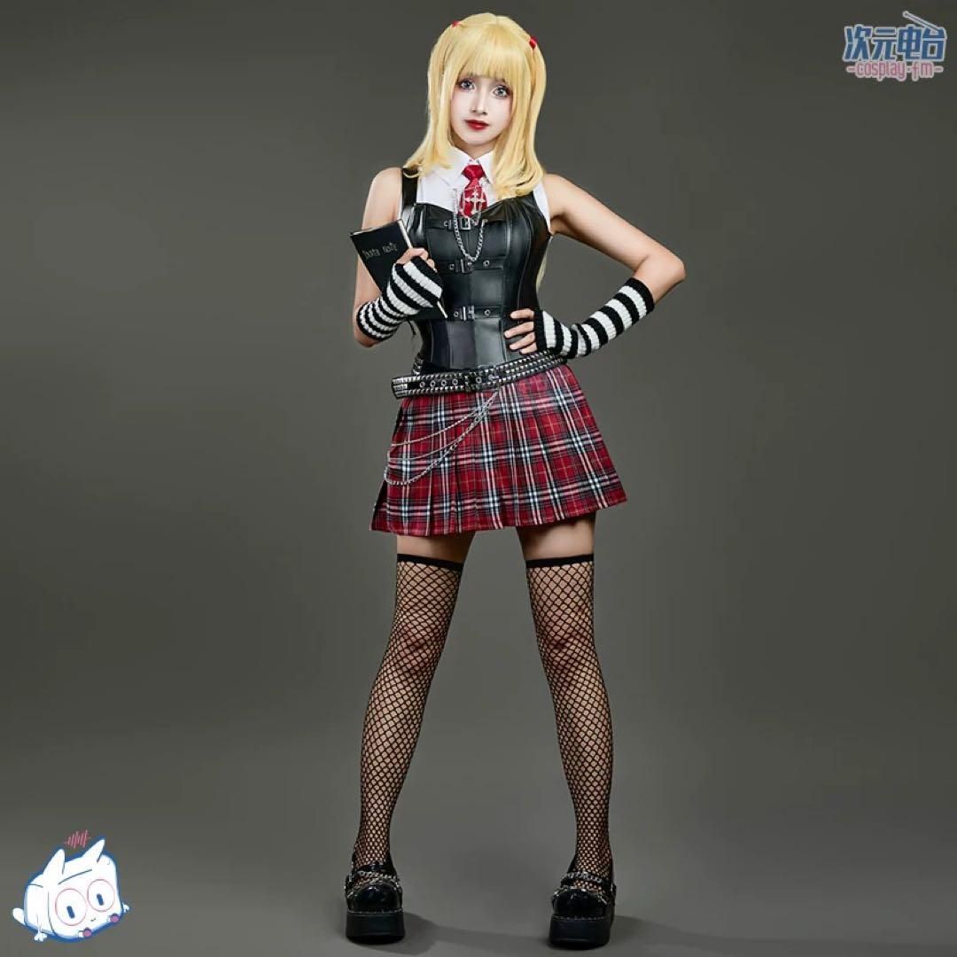 コスプレウィッグと衣装セット デスノート ミサミサ 三分妄想 DEATH NOTE デスノート 弥海砂 あまね ミサ ウィッグ