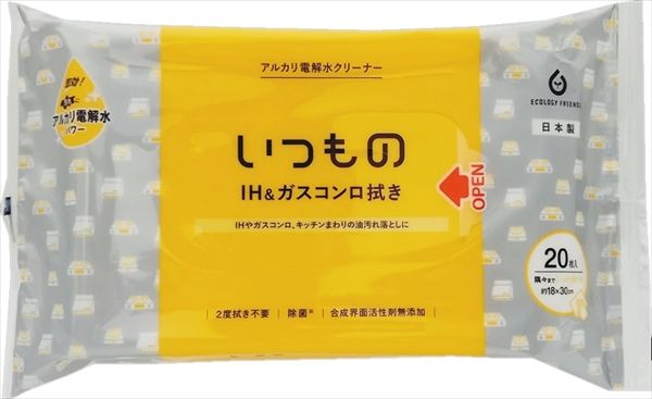 まとめ買い-108点セット ＩＨ＆ガスコンロ用クリーナー２０枚 服部製紙 住居洗剤 レンジ