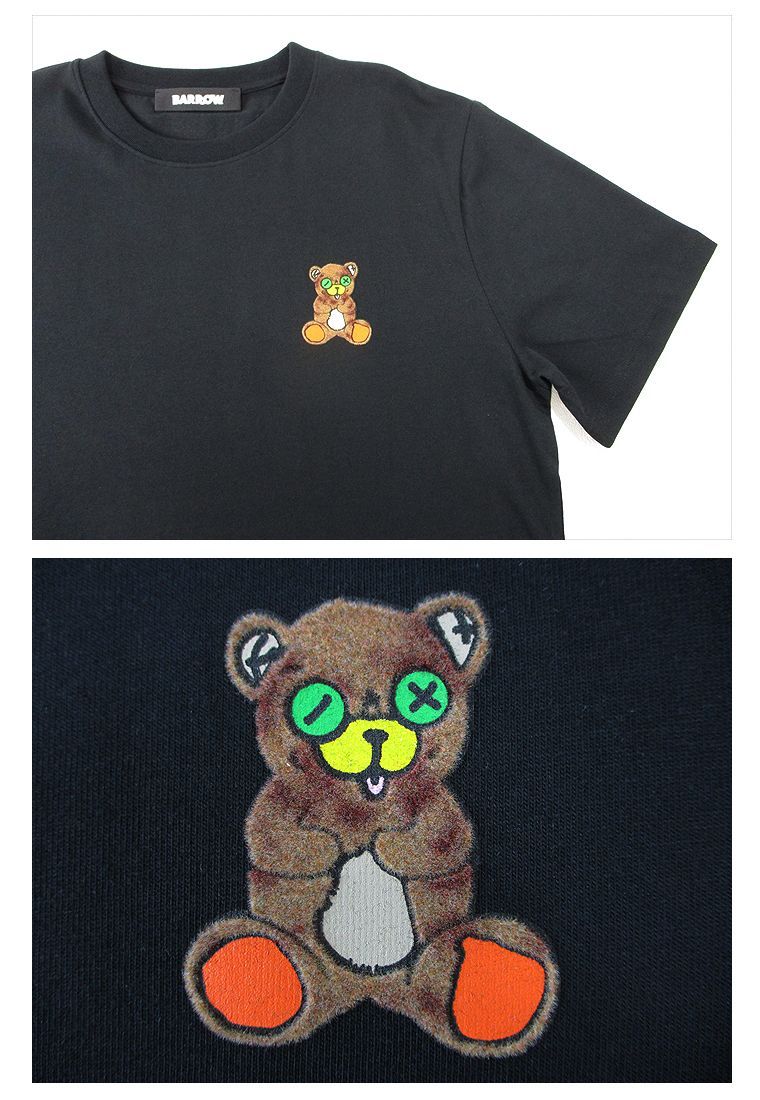 BARROW バロウ ワンポイントベアー 半袖Tシャツ JERSEY T-SHIRT