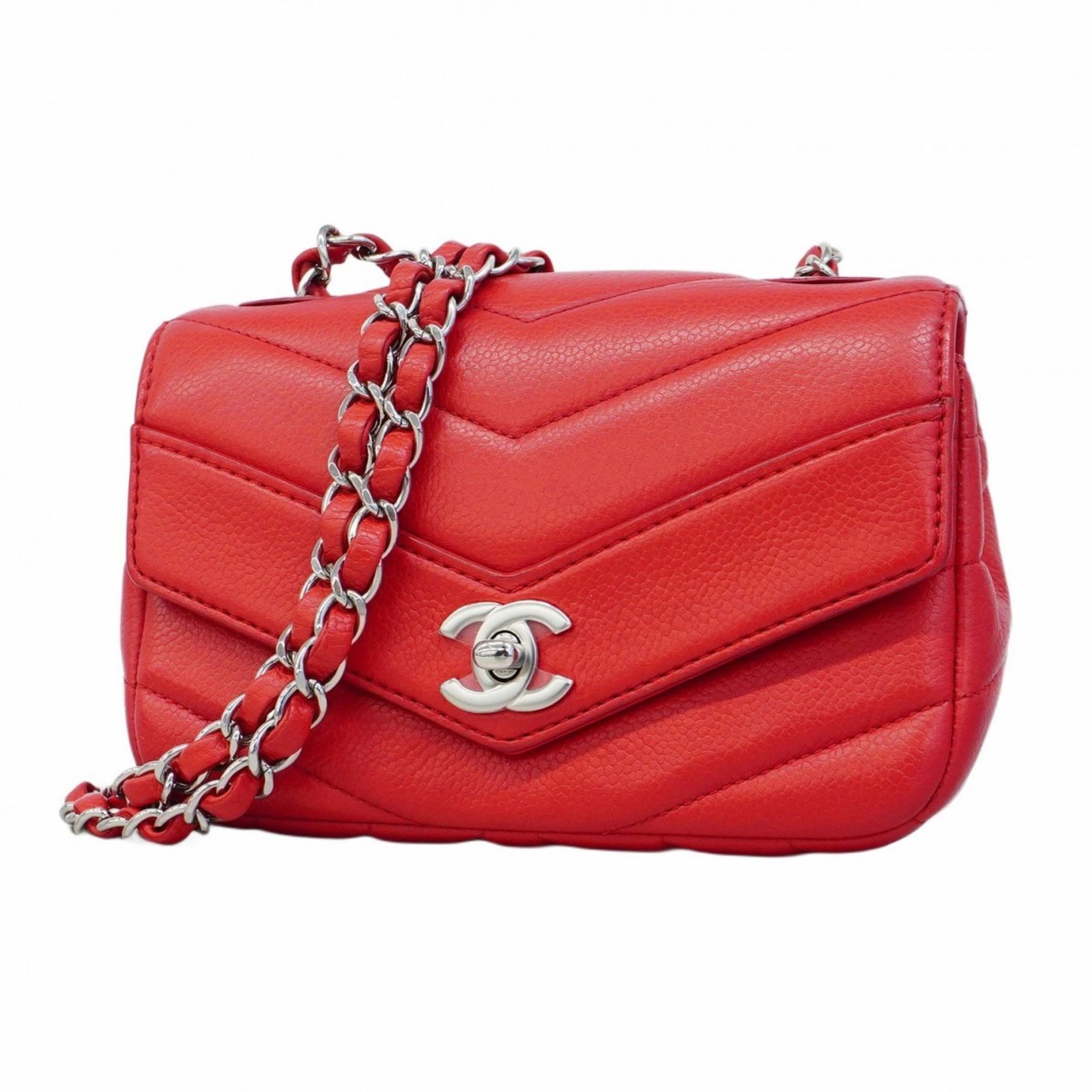 中古】 シャネル CHANEL ショルダーバッグ キャビアスキン